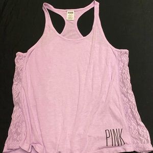 Lavender laced tank top